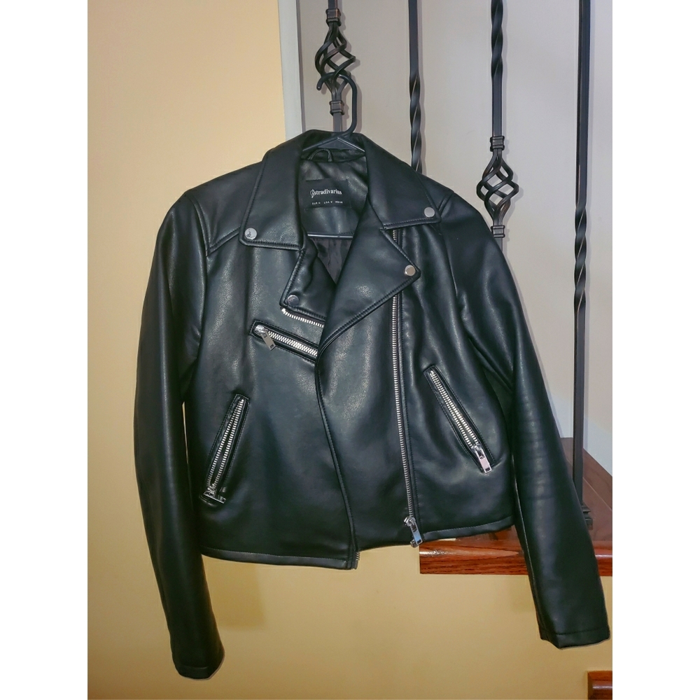 Stradivarius Faux leather Biker jacket - Picture 1 of 1